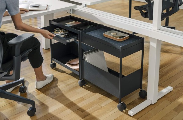 Herman Miller OE1 Storage Trolley - Nightfall