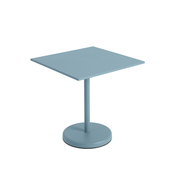 Linear Steel Cafe Table ⇑73 70x70