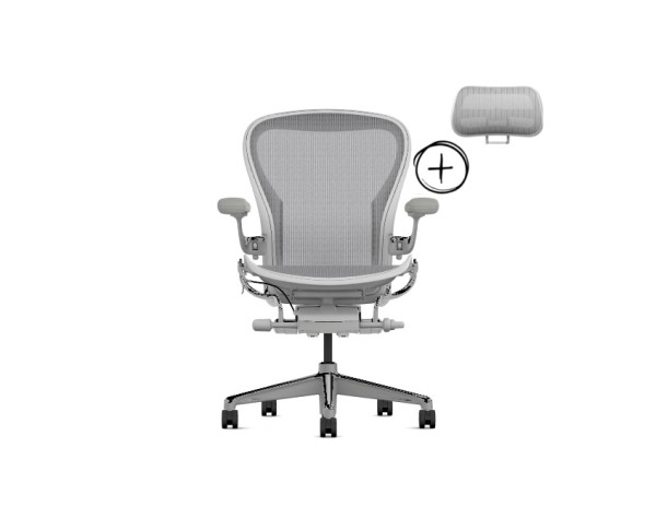 Aeron Remastered Aluminium inkl. Atlas Headrest
