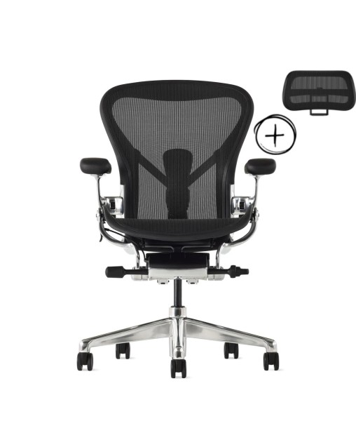 Aeron Remastered Aluminium inkl. Atlas Headrest