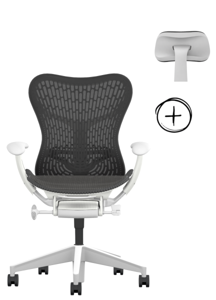 Herman Miller Mirra 2 Alpine inkl. Atlas Headrest