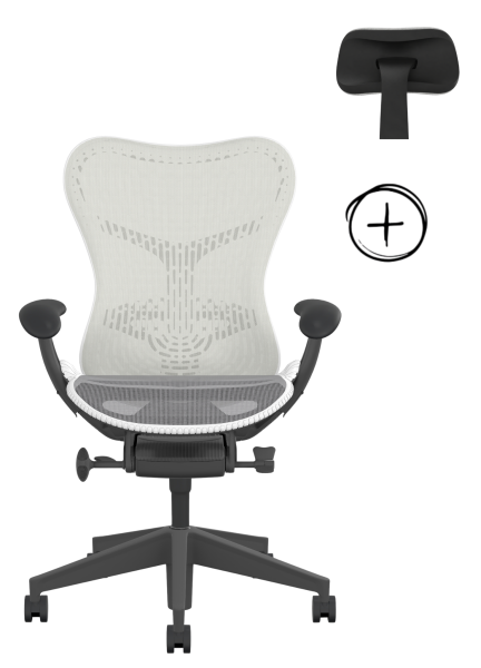 Herman Miller Mirra 2 Graphite inkl. Atlas Headrest
