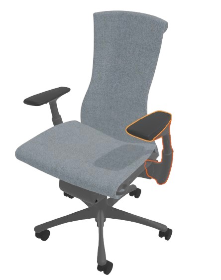 Embody Adjustable Arm Assembly Graphite