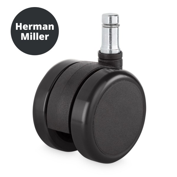 Hartbodenrollen – passend für alle Herman Miller Bürostühle (Aeron, Embody, Sayl etc.) – 5er Set