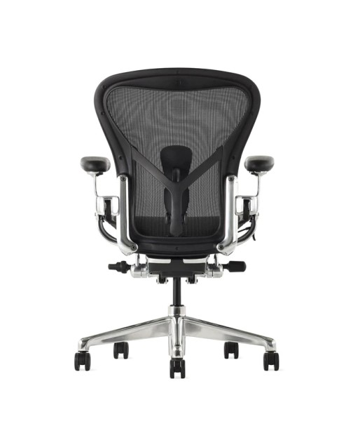 B Aeron Remastered Onyx Chair / high / full tilt / adj arms